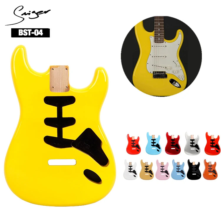Wholesale Wooden Alder ST Electric Guitar Body for DIY Custom Electric Guitar Body