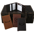 Quick Shipping Golf Scorecard Cover Genuine Leather Golf Yardage Book Holder Cowhide Groomsmen Golf Gifts