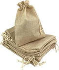 Brown-Burlap 5x7 Inch Drawstring Linen Sack Wedding Party Gift Bags Tags for DIY Craft Christmas Shopping Wedding Favors Other