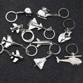 Creative Cartoon 3D Metal Aircraft Aviation Model Keychain Naval Fighter Gift Fashion Trend Carabiner Keychain