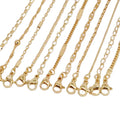 BCL1254 Fashion Tiny Dainty 18K Gold Plated Bead Lip Cable Link Curb Twist Everyday Ready Finished Necklace Soldered Chain