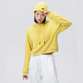 300g Short Belly-baring Hooded Sweatshirt American Retro Hot Girl Waist European American Style Custom Cropped Short Hoody