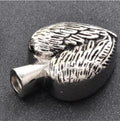 Vintage Wings Heart Urn Necklace Silver Plated Stainless Steel Angel Wing Pet Human Memorial Jewelry Ash Holder Pendant Keepsake
