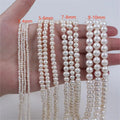 Zhuji Natural White Freshwater Pearls Loose 2-3mm 3-4mm 4-5mm 5-6mm 6-7mm 7-8mm Potato Freshwater Pearls for Sale