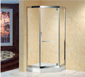 Luxury Hotel Use Stainless Steel & Tempered Glass Prefab Bathroom Shower Cabin with Brushed Hinge Enclosure