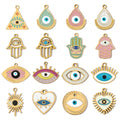 Hongtong AC-138 Stainless Steel Vintage Enamel Devil Eye High Quality Trendy High Quality Fashion Jewelry Accessories Pendants