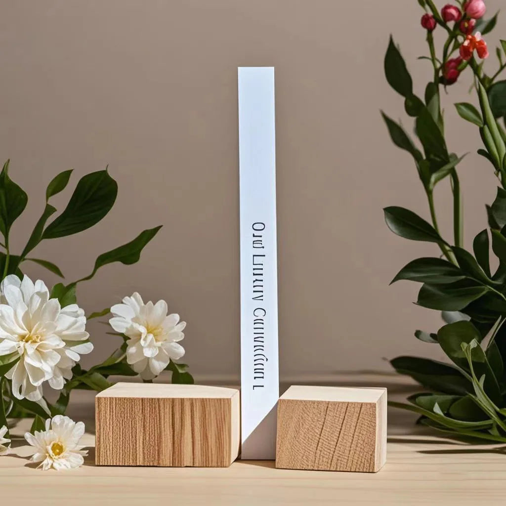 Custom Logo Business Fragrance Tester Labels-300g Offset Art Paper/Cardboard Blotter Cards Hot Stamped CMYK Printing Paper