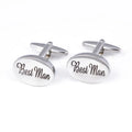 Wholesale Best Man Novelty Cufflinks Custom Men Business Suit Shirt Fashion Accessory Wedding Tuxedo Trendy Jewelry Gift Set