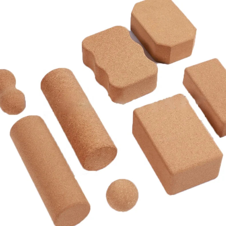 Atypia High Density Cork Yoga Block 9x6x3' Non-Slip Breathable Eco-Friendly Durable Brick Fitness Aid Customizable Sizes