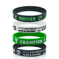 Silicone Wristband Sports Themed Soccer Football Themed Bracelet Silicone Bracelets Custom Silicone Wristband