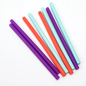 Reusable Silicone Straws-100% Premium Food Grade Drinking Straw BPA Free Snap Straw-Openable Design Easy to Clean