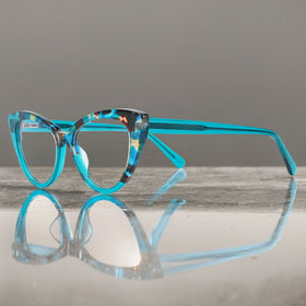 2024 Latest Fashion Cat Eye Women's Glasses Acetate Fiber Optical Glasses Frame Glasses