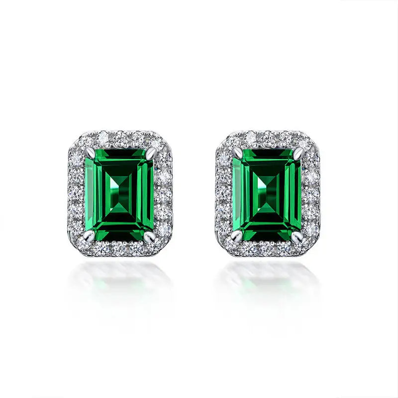 Emerald Party My Jewelry Earrings for Women Designer Bulk Wholesale Earring  S925 Silver Vintage Earrings