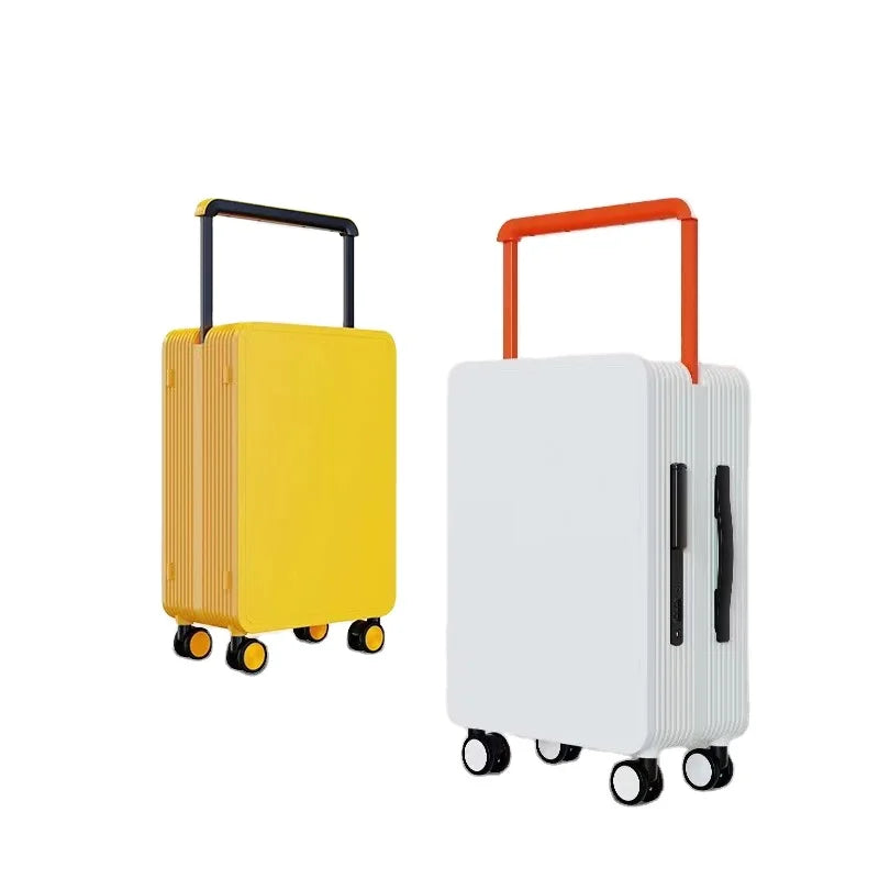 New Fashion Boarding Spinner 20 Inch Hard Shell  Wide Handle Balance Luggage Polycarbonate Trolley case