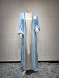 Elegant I Maxi Dress Ladies Muslim Women Long Sleeve Abaya Dubai Muslim Dresses