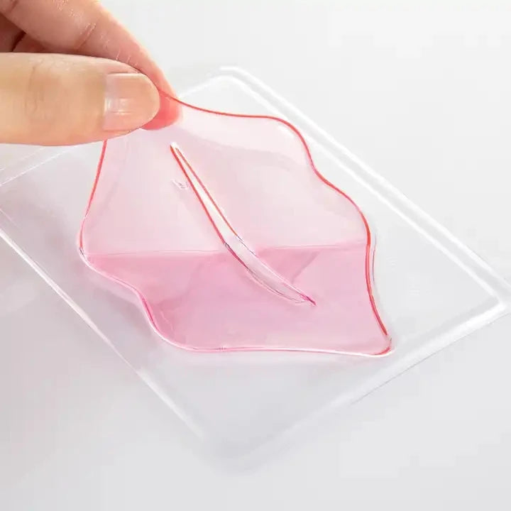 OEM ODM Private Label KORMESIC Crystal Hydrating Pink Lips Masks Collagen Gel Sleeping Hydrogel Collagen Lip Mask