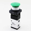 Mushroom Type Control Set Green MV322PB 3/2 Way Small Pneumatic Air Compressor Pressure Mechanical Push Button Switch Valve