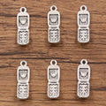 Antique Silver Color Plated Pendants Making DIY Handmade Tibetan Silver Color Jewelry Cellphone Mobile Charms