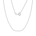 RINNTIN SC56 Handmade Jewelry Chain Necklace 925 Sterling Silver Men Cadena Cable Chain Necklace With Horizontal Bar for Women