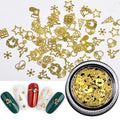Nail Art Decoration 3D Small Size Rhinestone Crystal 1 Box Metal Gear Stud Sheet Mixed Steampunk Glue on Nail