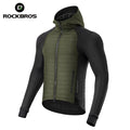 ROCKBROS Cycling Jacket Windproof Cycling Windbreaker Customized Winter Long Sleeve Thermal Fleece Cycling Jersey