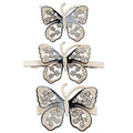 New Hollow Butterfly Hair Clip Exquisite Acetate Hair Pin Decorated with Rhinestone Hair Clips