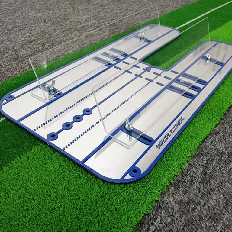 Hot Selling Custom Logo Golf Swing Trainer Putting Mirror with Alignment Lines for Training