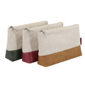 New Arrival Cotton Canvas Tyvek Cosmetic Zipper Pouch Custom Gadget Organizer Gift Pouch with Company Logo Printing