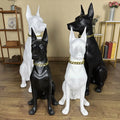Home Living Room Decoration Watchdog Sculpture Doberman Pinscher Ornament Villa Garden Door Large Dog Sculpture