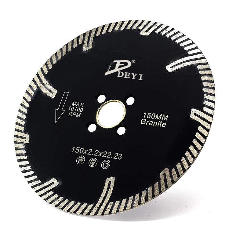 DEYI OEM Vary Sized Hot Press Diamond Turbo Cutting Saw Blade Disc for Hard Granite