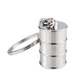 Hot Selling Gas Station Promotion Gift Keyring Oil Barrel Key Chain Creative Metal Oil Filling Keychain