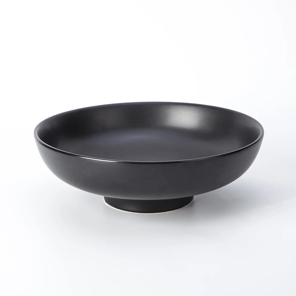 Shengjing Good Quality Black Matte Round Porcelain Ceramic Bowls Eco-Friendly Modern Party Use for Wedding Restaurant