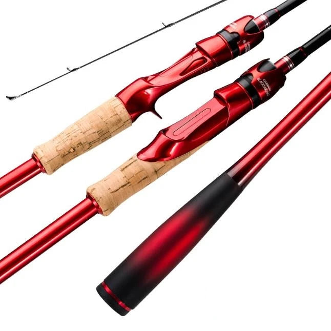 SNEDA High Carbon Fishing Rod Lure 4-18g 2 Sections1.8/2.1/2.4m Spinning Casting Rod Pole M Bass Fishing Tackle