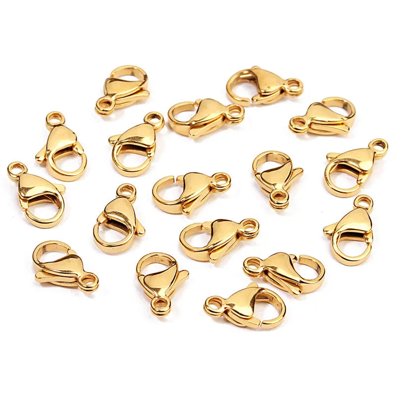 Wholesale Jewelry Findings 18k Gold Filled Stainless Steel Lobster Clasp Not Fade