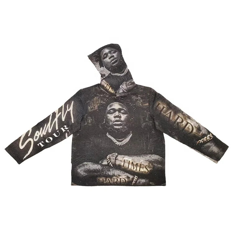 2026 Autumn Collection Rod Wave Lil Tapestry Men's Hoodie Customized Design Long Sleeve Cotton Clothing for Pop Stars
