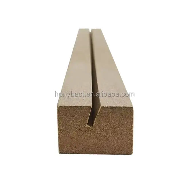 Cheap Wholesale MDF Place Card Holder Photo Holder Wood Base Acrylic Sign Wooden Display Stand for Shop Wedding Party Decoration