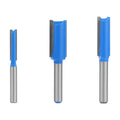 3PC Straight Router Bits Set Solid Carbide & Medium Carbon Steel CNC Router Bits for Wood ODM OEM Climb Milling CE ISO Certified