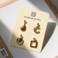 Earrings Card Wholesale Custom Packaging Jewelry Card Kraft Paper Logo Display Card