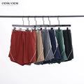 Custom Men's Summer Breathable Quick Dry Street Style Jogger Running Shorts Mid Waist Solid Drawstring Short