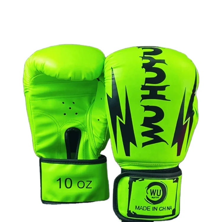 OEM Custom Logo Wholesale MMA Muay Thai Boxing Gloves Training Pouching Gloves in Sizes 8oz 10oz 12oz 14oz for Adults