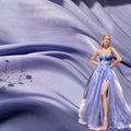 Wholesale Shimmer Dress Fabric Free Sample Luxury Glitter Crinkle Organza Fabric Glitter Pleated Organza Fabric