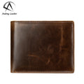 Andong Leather RFID Men Wallet Small Mini Card Holder Male Wallet Pocket Retro Male Purse Coin Wallet Leather for Men