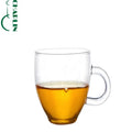 CHAPLIN Brand Borosilicate Glass Coffee Cup Saucer Set 150ml Mini Hand Blown Eco-Friendly Cute Style Tea Cup Handle Business