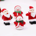 Customized 30mm Murano Lampwork Handmade Art Glass Santa Claus Snowman  Ornament for Christmas Holiday