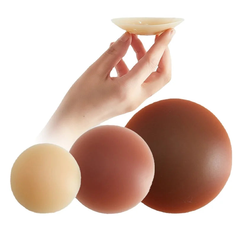 10cm Thin Custom Reusable Invisible Nipple Adhesive Silicone Bra Breast Pasty Pasties Sexy Nipple Covers Pasties for Women