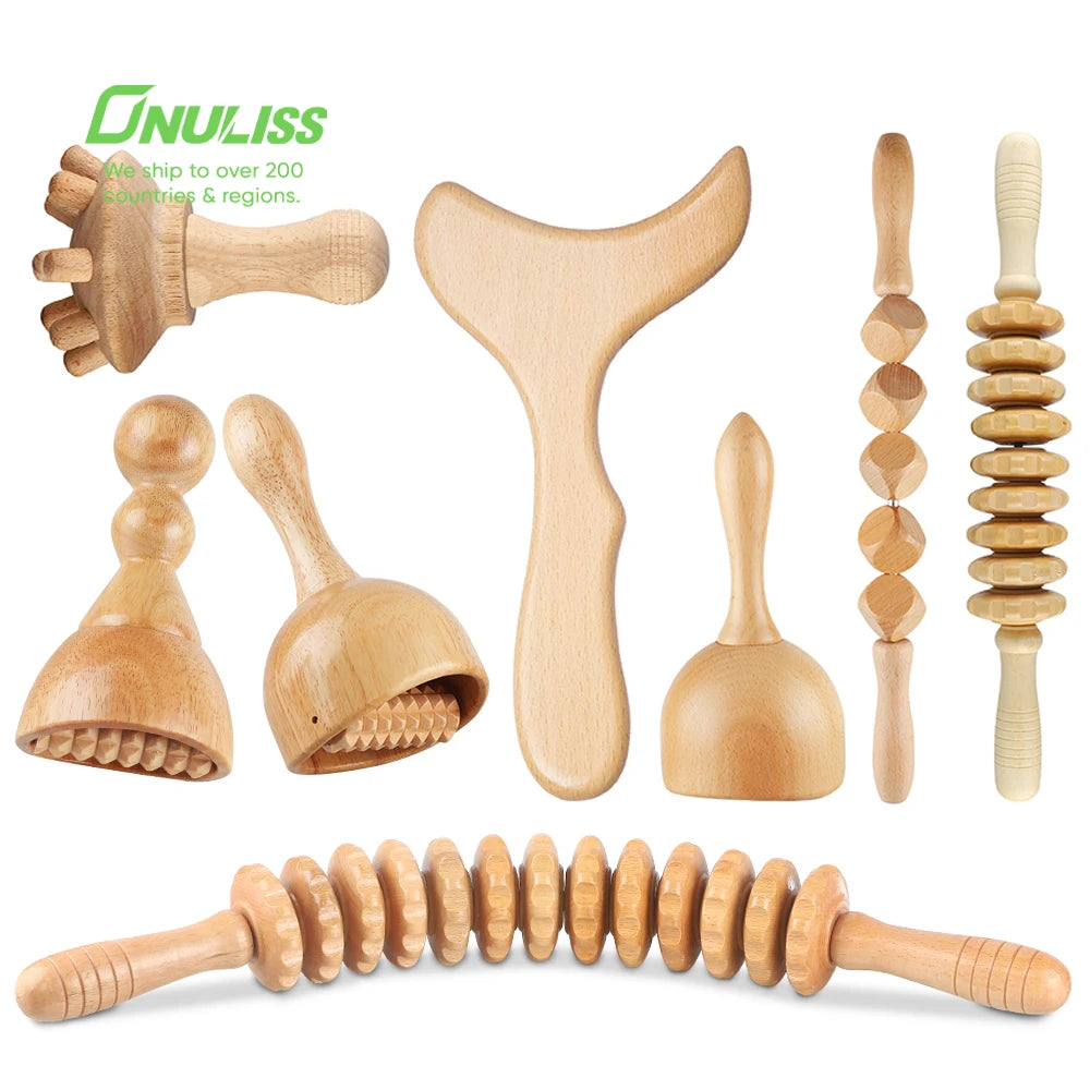 Other Massager Products Maderoterapia Cellulite Pink Wood Therapy Set Tools