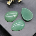 HZ Good Quality Natural Green Aventurine Stone Carved Gemstone Cabochon fit Pendant Rings making crystal chips