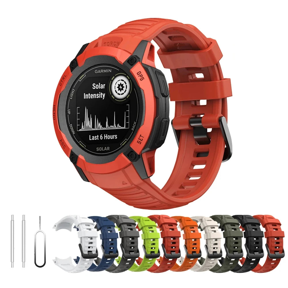 IVANHOE for Garmin Instinct 2X Silicone Watch Strap Smart Watch Bracelet Watch Band Instinct 2X Sport Replacement Wristband Belt