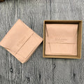 Deboss logo Faux Suede Envelope Jewelry Pouches and Box