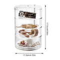 360 Rotating Transparent Acrylic Organiser Cosmetic Storage Box Drawer Holder Jewellery Case Box Multi-Layer Makeup Box